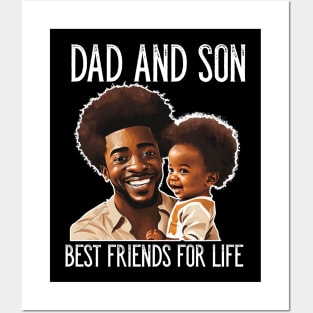 Father And Son Best Friends For Life Father's Day Gift Posters and Art